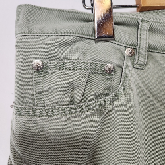 Unique A.P.C. New Cure H 100% Cotton Seafoam Green Slim Tapered Fit Chinos sz 32 - Picture 2 of 9